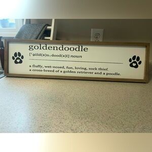 Doodle home decor sign